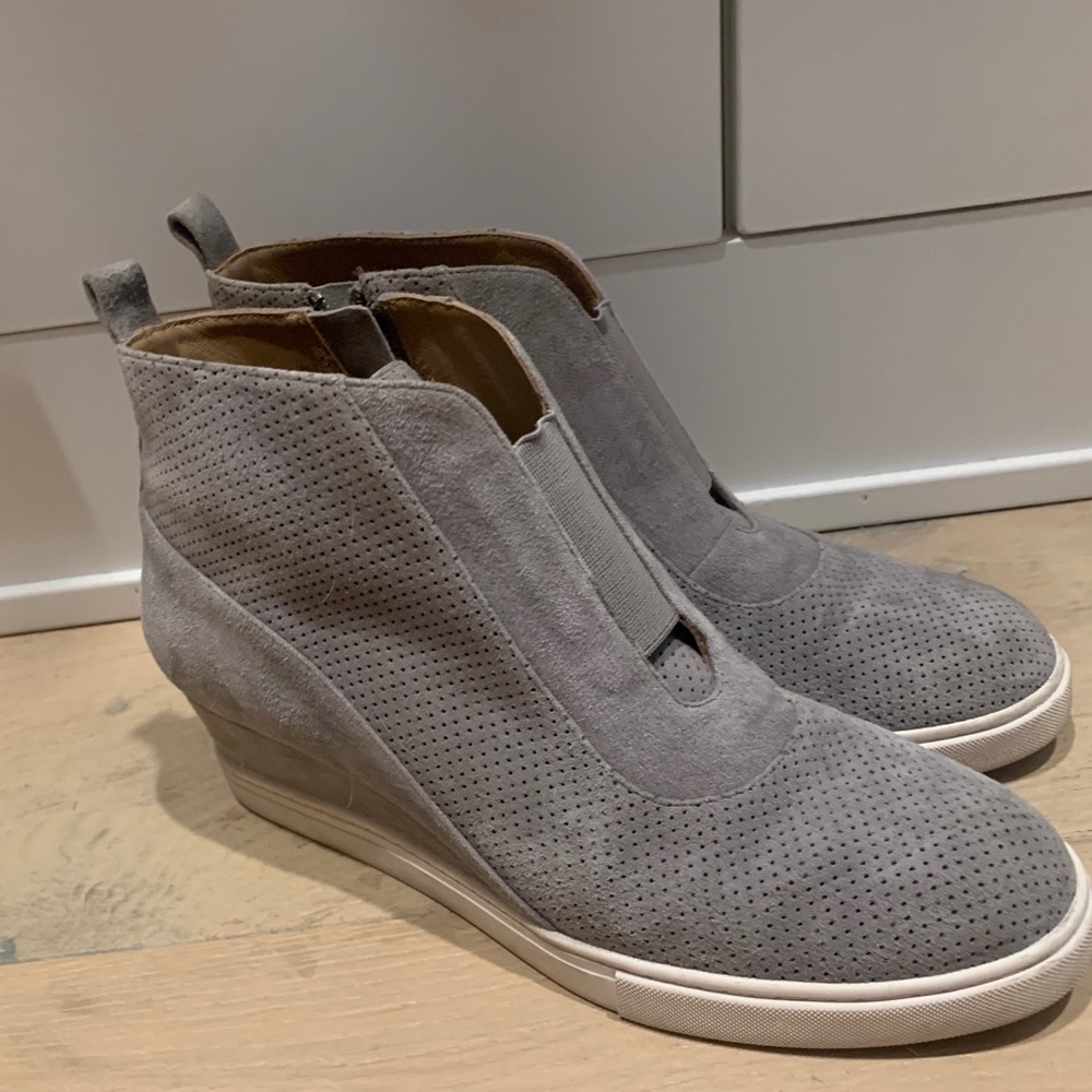 Gray Wedge Sneakers - L. Paolo